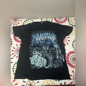 Y2K We Came As Romans Blue Spartan Warrior Graphic Band T-Shirt Size Medium